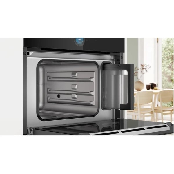 Bosch Series 8 60 x 45 cm Built-in Steamer - Black (CDG714XB1) - Image 3