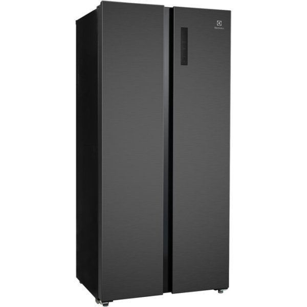 Electrolux 450L UltimateTaste 700 Side by Side Refrigerator - Matte Black Steel (ESE4500A-B) - Image 2