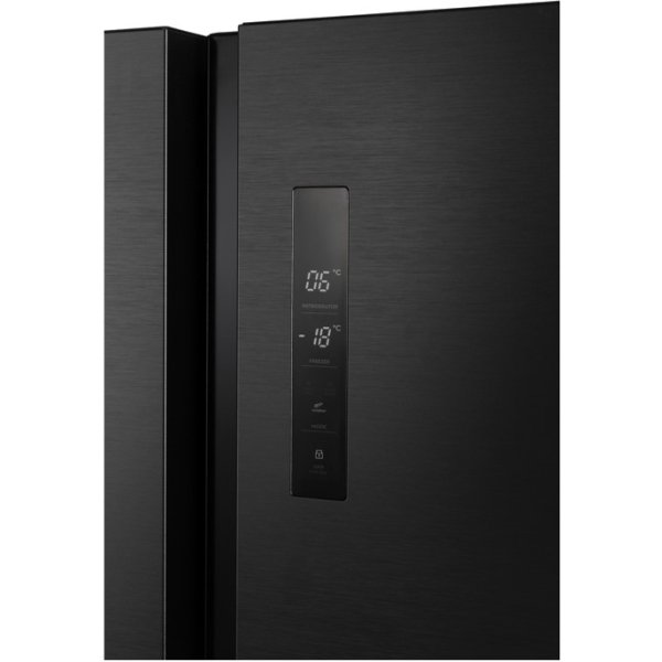 Electrolux 450L UltimateTaste 700 Side by Side Refrigerator - Matte Black Steel (ESE4500A-B) - Image 3