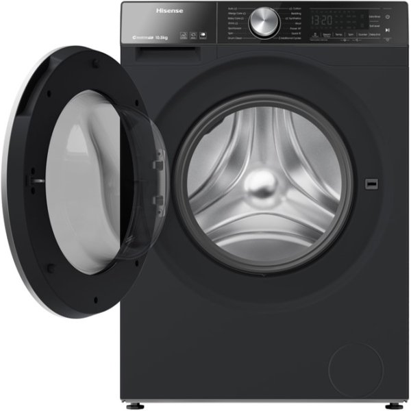 Hisense 10.5KG Front Load Washer - Black (WF5S1075BB) - Image 3