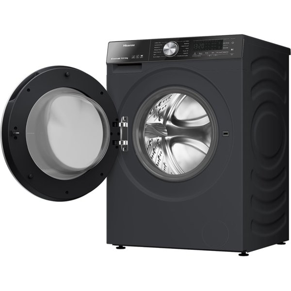 Hisense 10.5KG Front Load Washer and Dryer - Black (WD5S1085BB) - Image 3