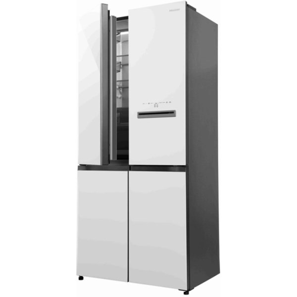 Hisense 610L 4 Door Inverter Refrigerator - White Glass (RQ660N4AWUC1) - Image 4