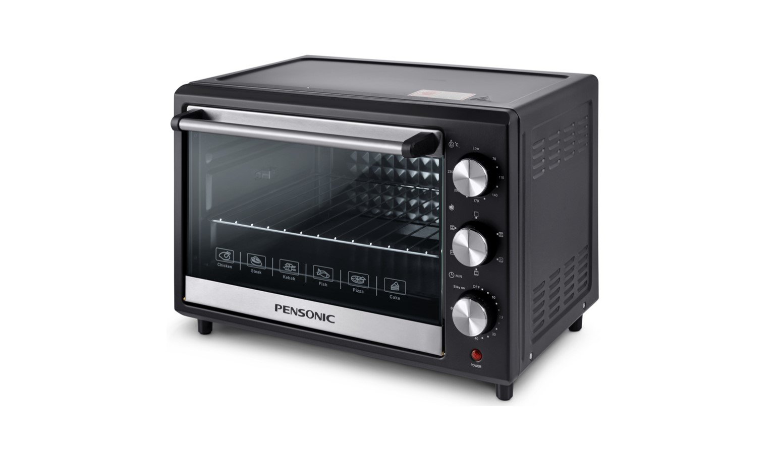 Pensonic 35L Electric Oven - Black (PEO-3511) - Image 2
