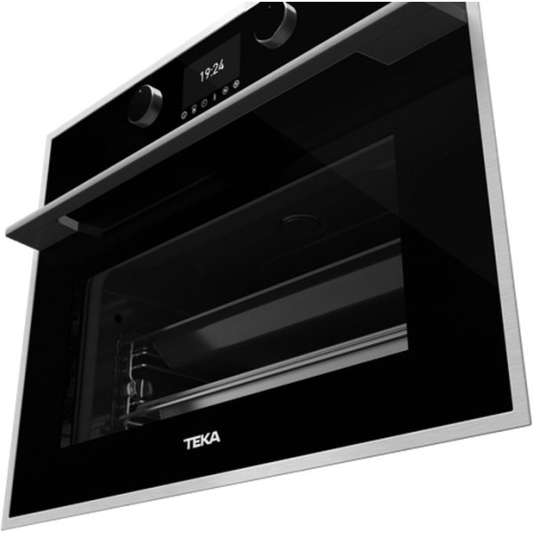 Teka Full Steam Compact Oven - Black Glass with Frame (HLC 847 S BK-SS) - Image 3